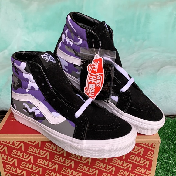 VANS SK8-Hi REISSUE POP CAMO Black/Heliotro WMNS - Picture 4 of 12